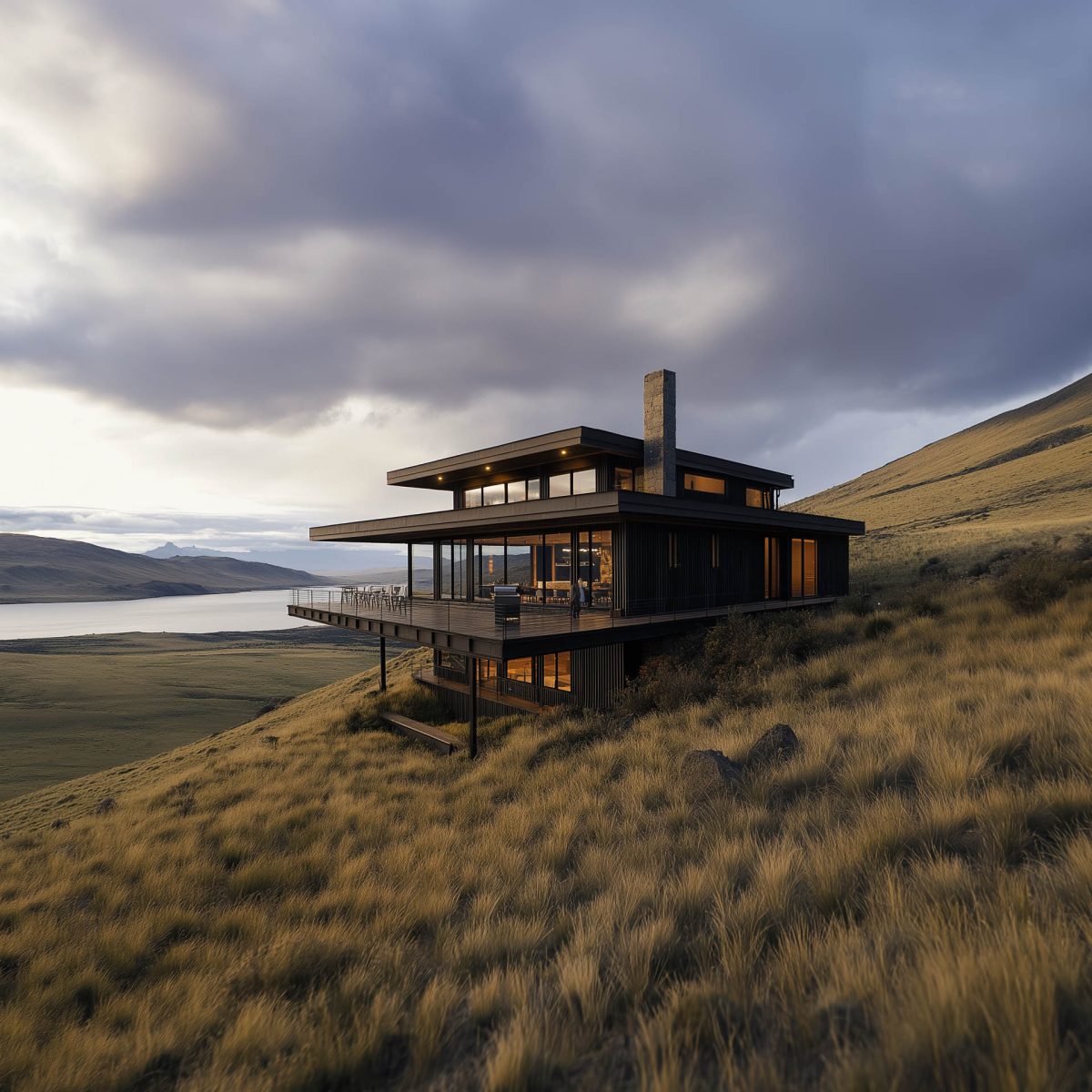 Modern Hillside Home